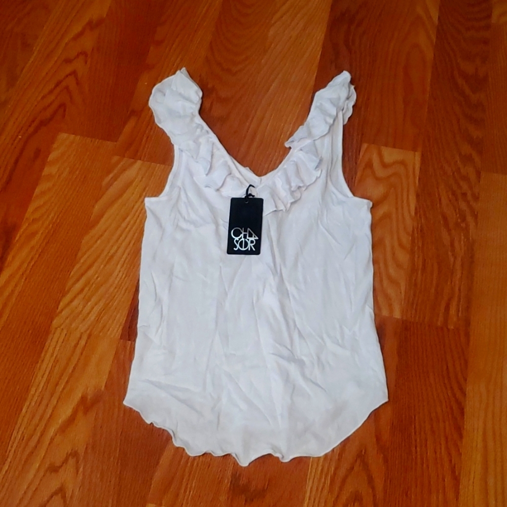 Chaser Ruffle tank, NWT